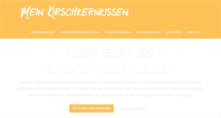 Desktop Screenshot of meinkirschkernkissen.de