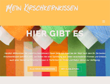 Tablet Screenshot of meinkirschkernkissen.de